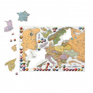 Магнитная карта пазл Европа