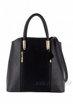 Модель №1305 | кожзам замша | гладкий | черный | натуральная замша | 24500