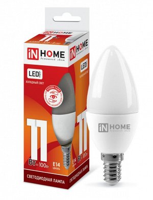 Лампа сд LED-СВЕЧА-VC 11Вт 230В Е14 6500К 990Лм IN HOME