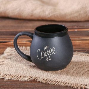 Кофейный набор Coffee, черный, 2 предмета: подставка, чашка 0.2 л