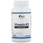 Nu U Nutrition, Витамин K2, 365 растительных таблеток