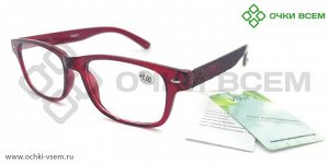 Корригирующие очки Vizzini Без покрытия 1204 Бордовый