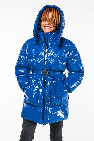 90690/1 (синий) Пальто для девочки