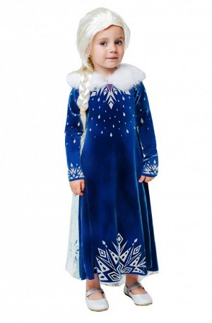 Карнавальный костюм 9004 к-21 Эльза зимнее платье размер 104-52
