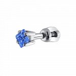 Серебряная серьга с фианитом 94170005