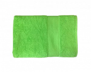 Махровое гладкокрашенное полотенце 100*150 см 400 г/м2 (Салатовый)