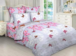 Комплект постельного белья 2-спальный, бязь "Люкс" (Цветы Японии)