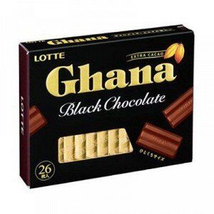 Шоколад ГАНА Экселент тёмный, набор 4,6г х26шт, Lotte, 119,6гр.