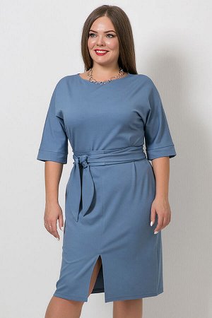 Платье, П-555/3  пыльно-синий