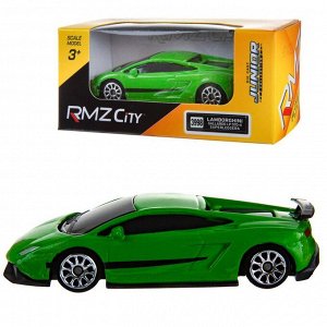 344998S-GN Машинка металлическая Uni-Fortune RMZ City 1:64 Lamborghini Gallardo LP570-4 без механизмов, (зеленый), 7,18х3,10х1,95 см