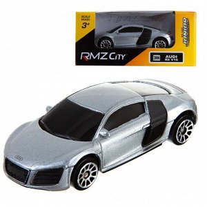 Машинка металлическая Uni-Fortune RMZ City 1:64 Audi R8 V10, без механизмов, (серебристый)557