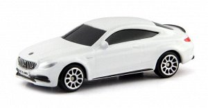 344991S-WH Машинка металлическая Uni-Fortune RMZ City 1:64 Mercedes-Benz C63 S AMG Coupe 2019 (цвет белый)