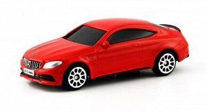 344991S-RD Машинка металлическая Uni-Fortune RMZ City 1:64 Mercedes-Benz C63 S AMG Coupe 2019 (цвет красный)