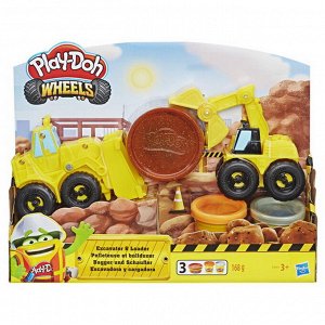 E4294EU4 Набор для творчества Hasbro Play-Doh Wheels для лепки Экскаватор