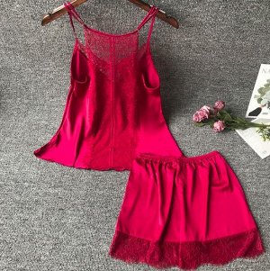 Комплект домашней одежды, цвет красный