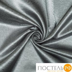 Штора портьерная "Этель" 135х260 см, цвет серый, сатен.100% п/э
