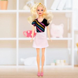 Кукла-модель «Роза» в платье, МИКС