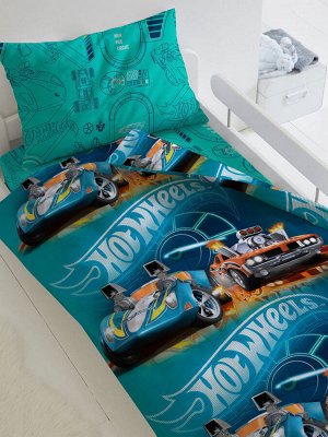 Непоседа КПБ 1.5 бязь Hot Wheels (70х70) рис. 16133-1/16134-1 Скорость