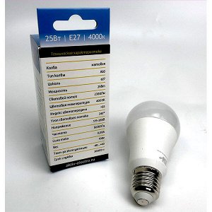 ЛАМПА СВЕТОДИОДНАЯ LED-A80-Regular 25Вт 176-265В Е27 4000К 2300Лм