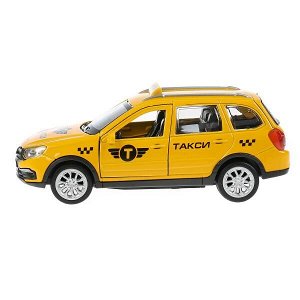 GRANTACRS-12TAX-YE Машина металл "lada granta cross 2019 такси" 12см, инерц., желтый в кор. Технопарк в кор.2*36шт