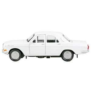 2401-12-WH Машина металл ГАЗ-2401 ВОЛГА длина 12 см, двери, багаж, инерц, белый, кор. Технопарк в кор.2*36шт