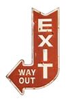 Декор настенный DA1651 табличка "Exit"