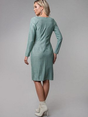 Платье Жаклин люрекс пыльно-фисташковый (П-170-5)