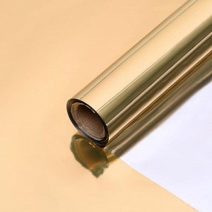 Полисилк односторонний матовое золото + серебро , 1 х 20 м