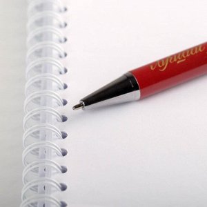 Ручки в подарочном футляре "Золотому учителю", 2 шт (красная и синяя паста)
