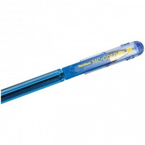 Ручка шариковая MunHwa MC Gold, резиновый грип, чернила синие, узел 1.0 мм