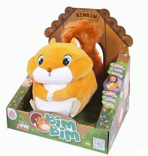 95083 Мягкая игрушка IMC Toys Club Petz Funny Белка Bimbim интерактивная , мягконабивная, со звуковыми эффектами