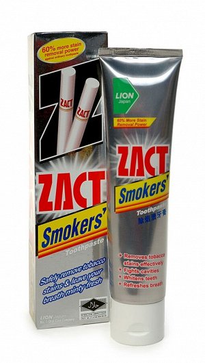 LION "Zact" Зубная паста 100гр для курящих (Smokers) ,аиланд