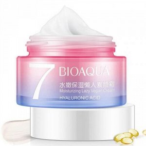 Крем для лица увлажняющий Bioaqua 7 Moisturizing Lazy Vegan Cream 50 г оптом