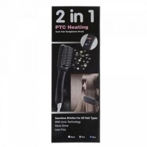 Электрическая расческа-выпрямитель PTC Heating 2 в 1 оптом