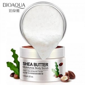 Скраб для тела Bioaqua Shea Butter Moisturize Body с маслом Ши и экстрактом авокадо 120 г оптом