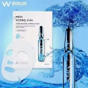 Увлажняющая тканевая маска Wonjin Effect Medi Hydro Vial с гиалуроновой кислотой оптом