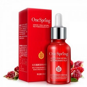 Сыворотка для лица с гранатом и гиалуроновой кислотой One Spring Derived From Natural Red Pomegranate Pulp 15мл оптом