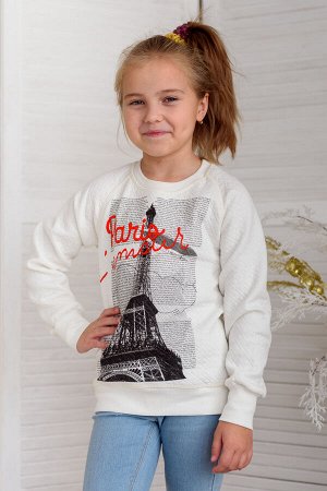 Свитшот детский из капитония айвори Париж