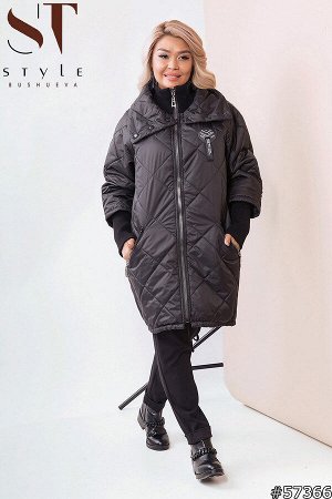 Куртка Артикул: 57366; Материал: Плащевка+синтепон 100, хорошая подкладка диоганаль,рибана; Цвет: Черный; Размер на фото: XL; Параметры модели: 100-72-102; Рост модели: 163
Оригинальная весенняя куртк