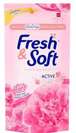 LION &quot;Essence Fresh &amp; Soft&quot; Кондиционер для белья  500/550мл &quot;Pink Elegance&quot; (Lovely Kiss) (мяг.уп.) /24шт/Таиланд
