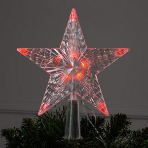 Фигура "Звезда Красная ёлочная" 16Х16 см, пластик, 10 LED, 2 м провод, 240V КРАСНЫЙ