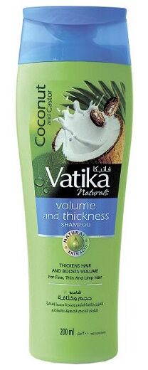 Шампунь Объём и толщина Ватика Volume and Thickness (Coconut and Castor) Vatika 200 мл.