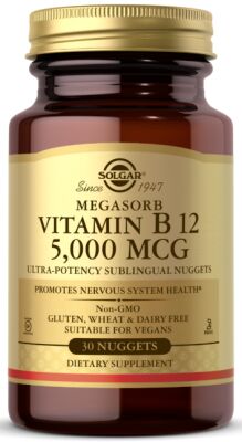 Витамин В12 Vitamin B12 5000 mcg Solgar 30 капс.