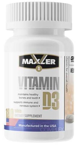 Витамин Д3 Vitamin D3 Maxler 180 таб.