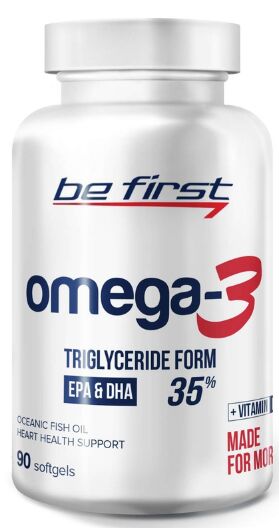 Омега 3 + Витамин Е Omega-3 + Витамин Е Be First 90 капс.