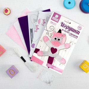 Игрушка из фетра с магнитами, набор для создания "Единорог"