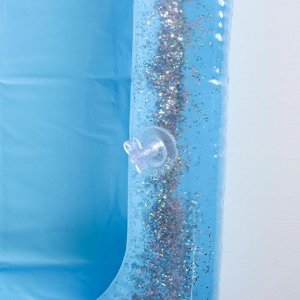 Надувная песочница с блёстками, 60х45 см, цвет голубой
