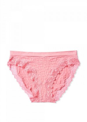 Seamless Lace Trim Bikini Panty