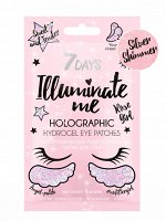 Vilenta 7 DAYS ILLUMINATE ME Голографические гидрогелевые патчи для глаз ROSE GIRL, 2,36 г ©