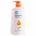LION &quot;Shokubutsu&quot; Крем-гель для душа 500мл &quot;Апельсиновое масло&quot;Orange Peel Oil&quot; Таиланд